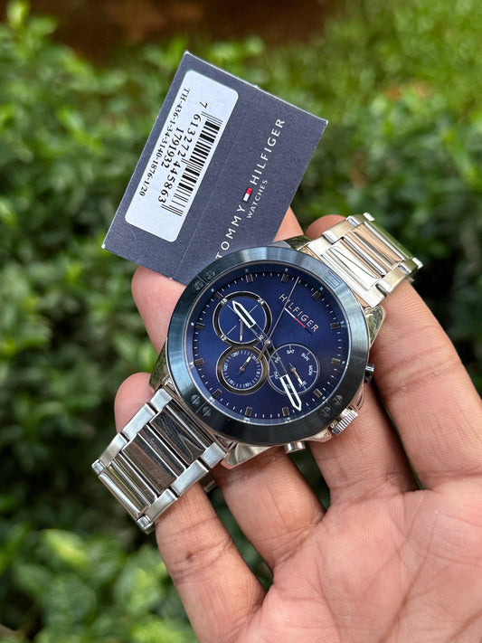 Men’s Premium Chronograph Watch – Blue Dial | Original Quality