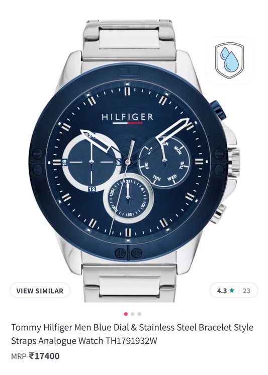 Men’s Premium Chronograph Watch – Blue Dial | Original Quality