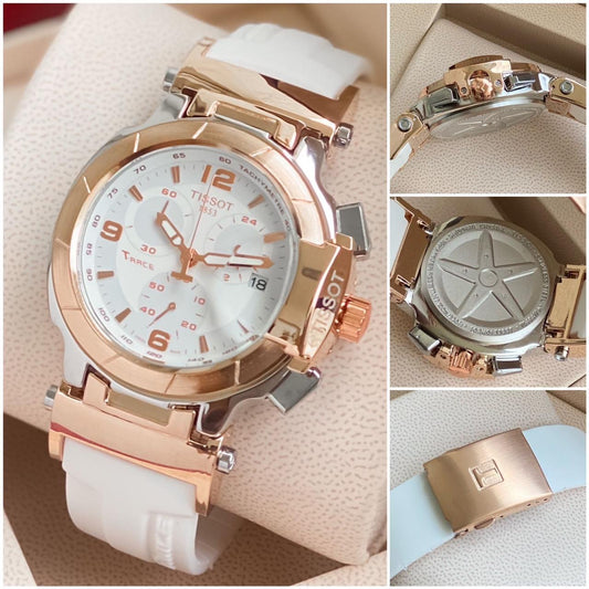 T Men’s Chronograph Watch – Heavy Quality | Silicone Strap | All Working