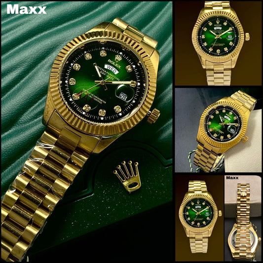 Men’s High-Quality Steel Watch – Day & Date Working