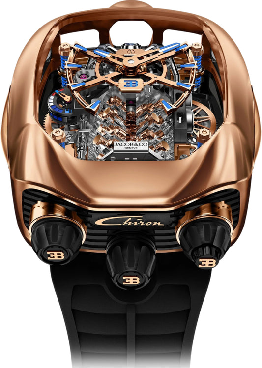 Chiron Tourbillon Rose Gold | Luxury Engine-Inspired Timepiece