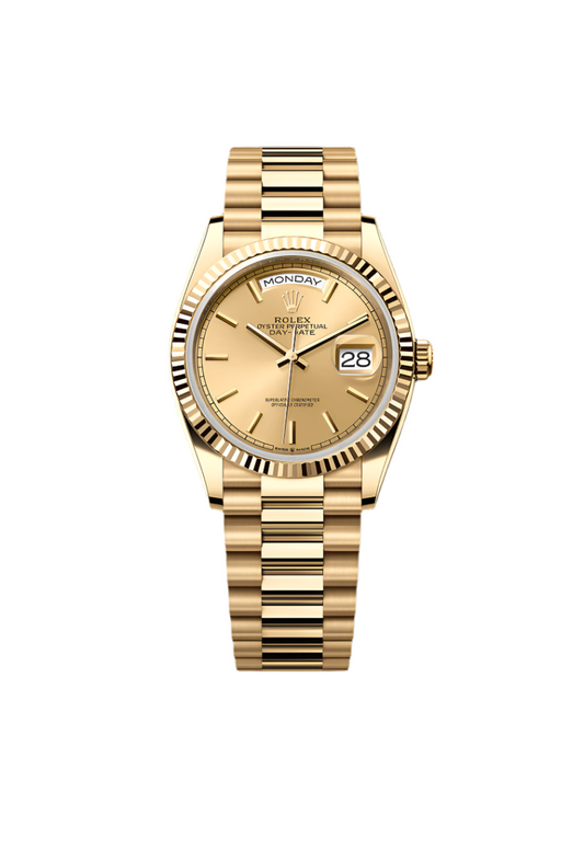 Luxury Day-Date 36MM – Yellow Gold Oyster Presidential Watch