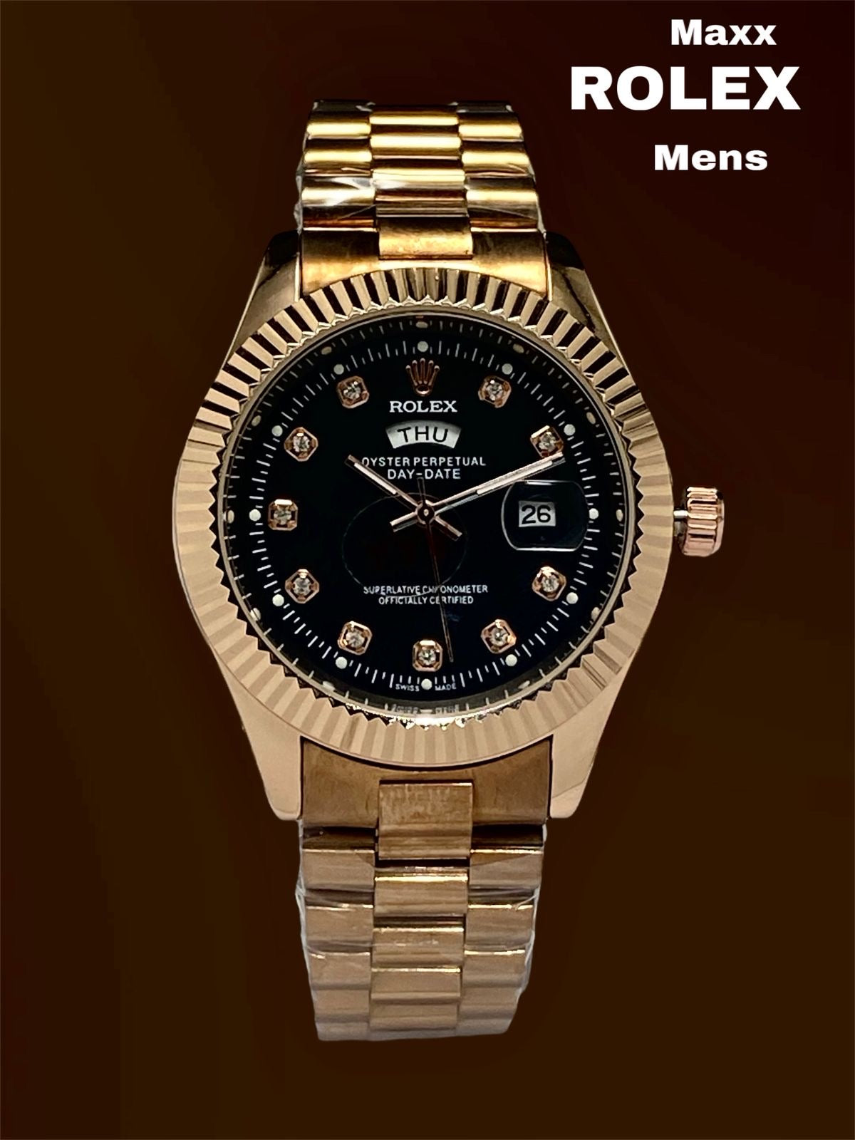 Men’s High-Quality Steel Watch – Day & Date Working