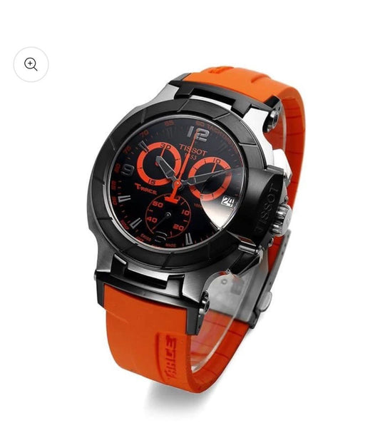 T Men’s Chronograph Watch – Heavy Quality | Silicone Strap | All Working