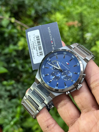 Men’s Premium Chronograph Watch – Blue Dial | Original Quality