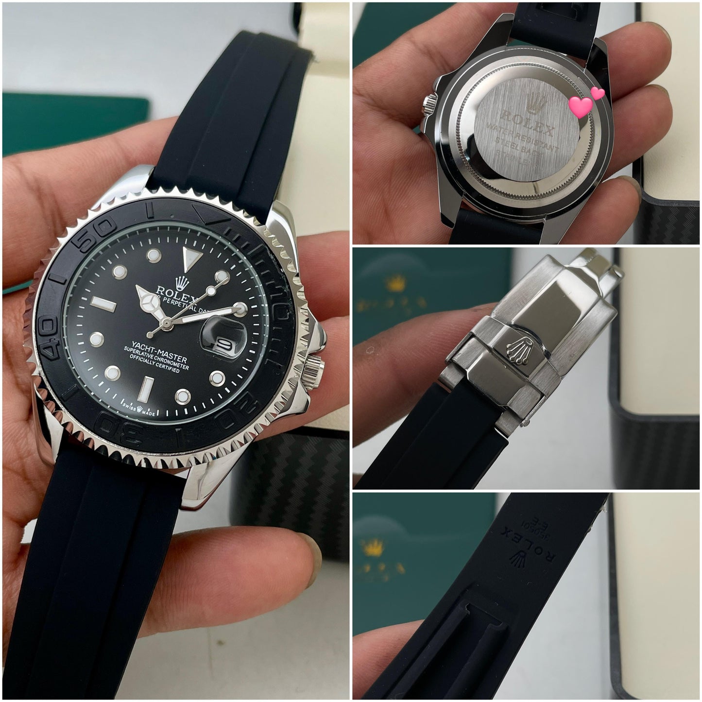 Submariner Oyster Yacht-Master – 7AA Premium Men’s Watch (42mm) – RoseGold | Gold | Silver