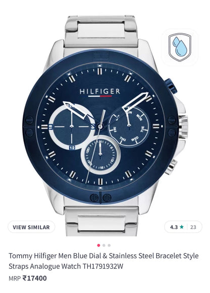 Men’s Premium Chronograph Watch – Blue Dial | Original Quality