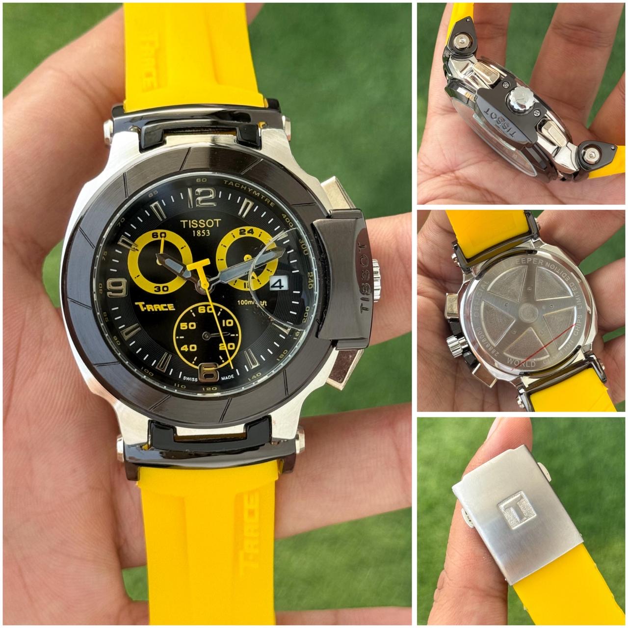 T Men’s Chronograph Watch – Heavy Quality | Silicone Strap | All Working