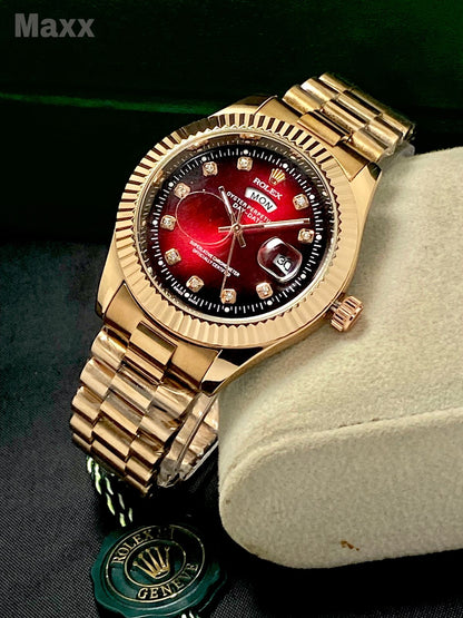 Men’s High-Quality Steel Watch – Day & Date Working