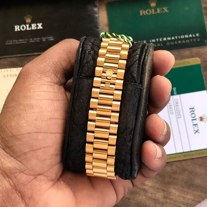 Premium Men’s Day-Date Watch – Gold Body | Diamond Bezel | Automatic