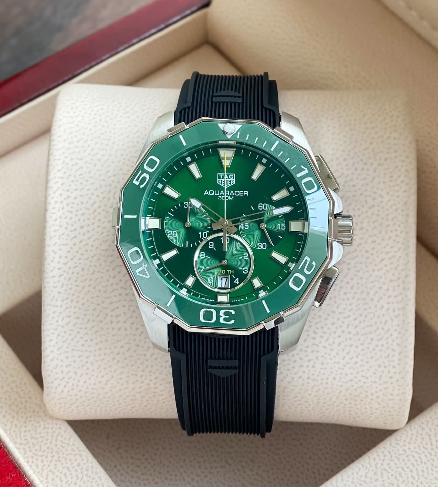 Luxury Aquaracer Watch – Bold Green Design | 7AAA Model | For Men
