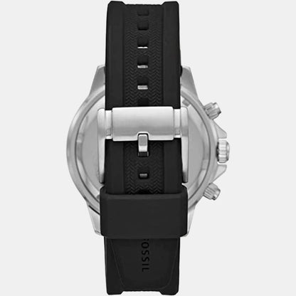 Bannon Men’s Multi-Function Quartz Watch | Black Dial & Silicone Strap – Premium Style & Performance