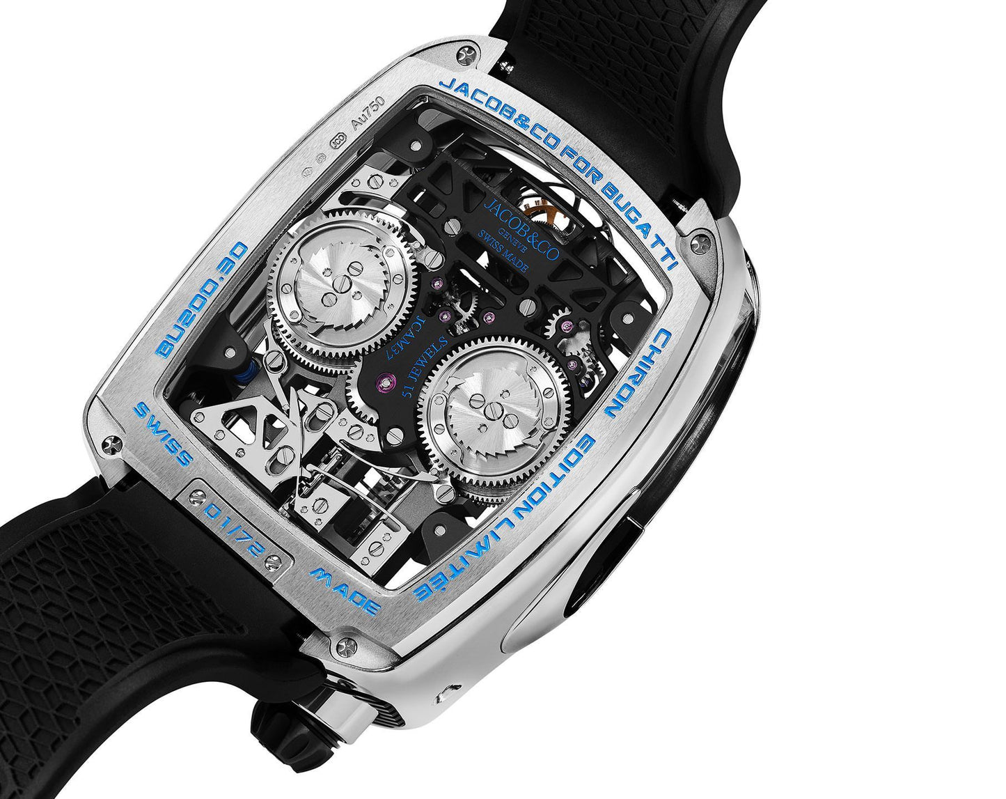 Chiron Tourbillon White Silver | Engine Dial Luxury Watch