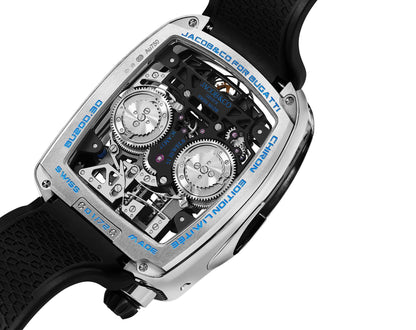 Chiron Tourbillon White Silver | Engine Dial Luxury Watch
