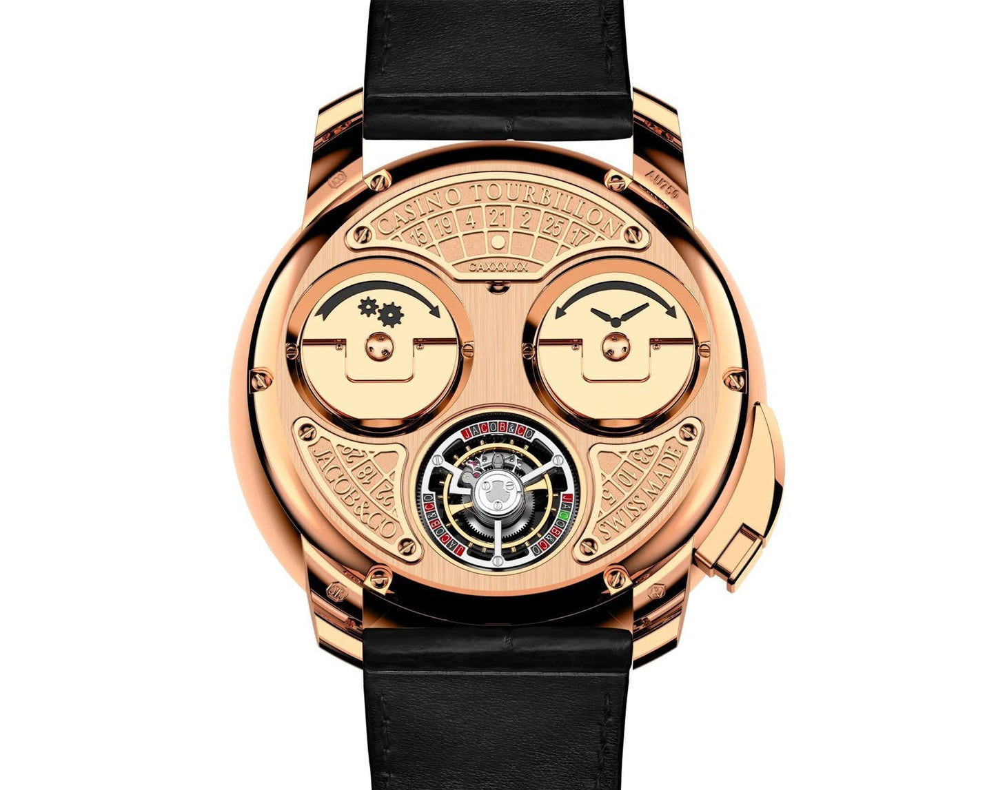 Buy Casino Tourbillon Rose Gold Watch | Premium Roulette Dial Timepiece
