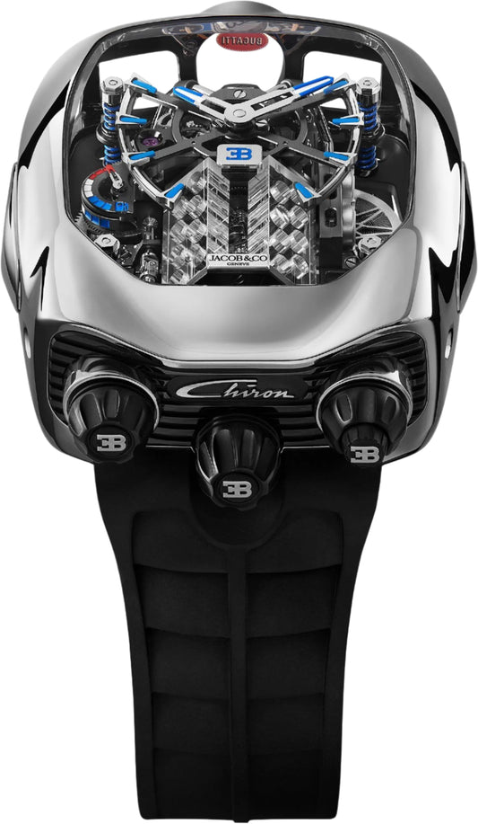 Chiron Tourbillon White Silver | Engine Dial Luxury Watch
