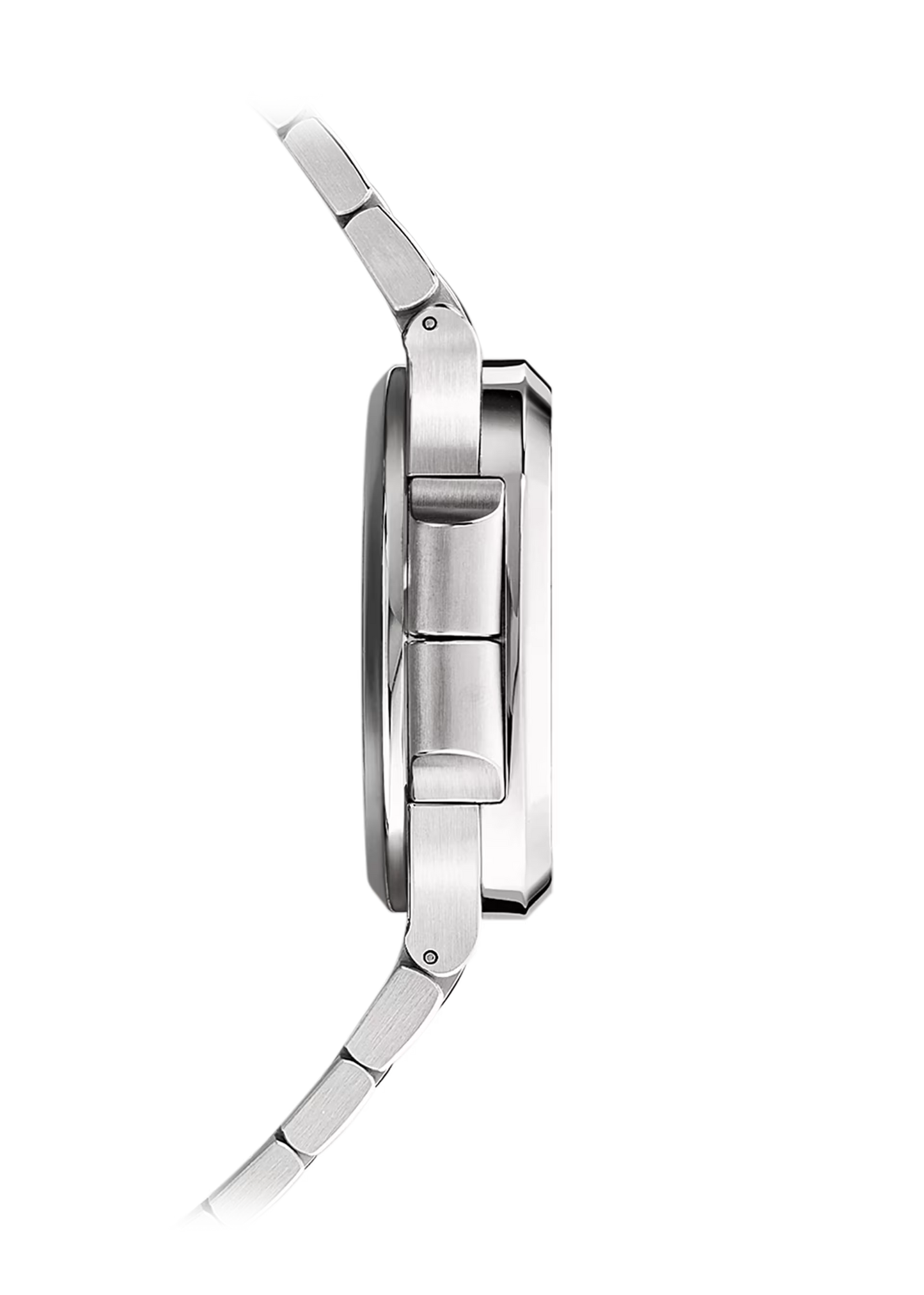 Nautilus-Inspired Steel Watch – Flyback Chronograph, Dual Time Zone & Date Hand