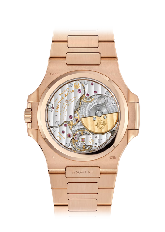 Nautilus-Inspired Rose Gold Watch – Moon Phase, Date & Power Reserve | Men’s Luxury Timepiece