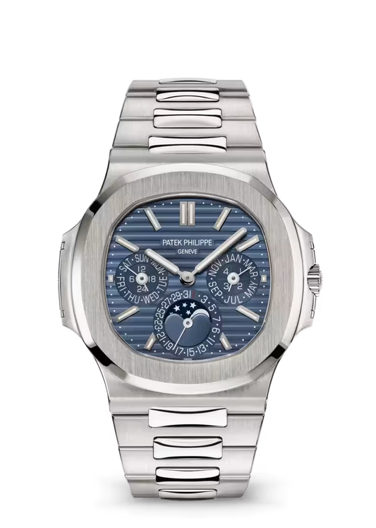 Nautilus-Inspired Perpetual Calendar Watch – Silver Ultra-Thin Grand Complication