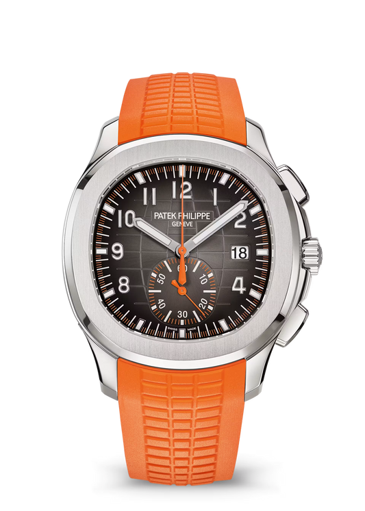 Aquanaut-Inspired Chronograph Watch – Flyback Sport Watch in Blue, Brown, Orange & Green