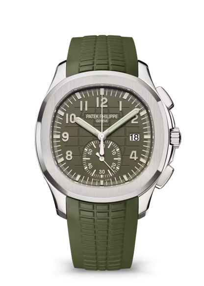 Aquanaut-Inspired Chronograph Watch – Flyback Sport Watch in Blue, Brown, Orange & Green