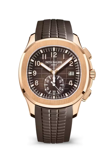 Aquanaut-Inspired Chronograph Watch – Flyback Sport Watch in Blue, Brown, Orange & Green