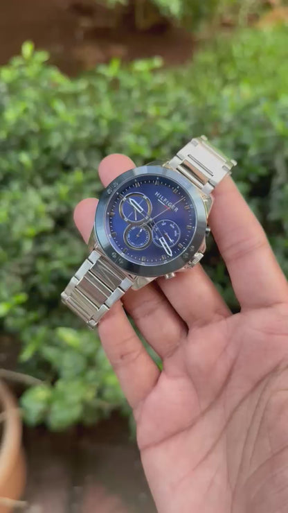 Men’s Premium Chronograph Watch – Blue Dial | Original Quality