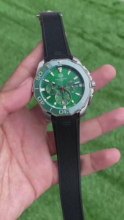 Luxury Aquaracer Watch – Bold Green Design | 7AAA Model | For Men