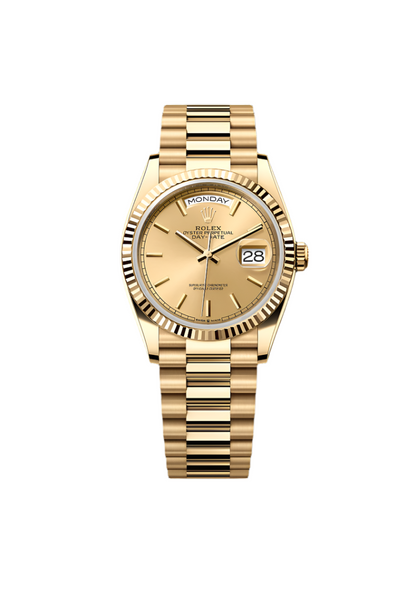 Luxury Day-Date 36MM – Yellow Gold Oyster Presidential Watch