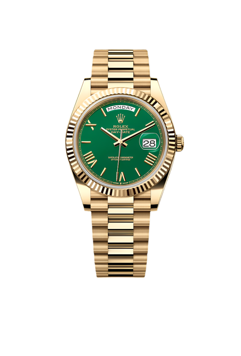 Premium Oyster 40MM – Yellow Gold Elegance for Him