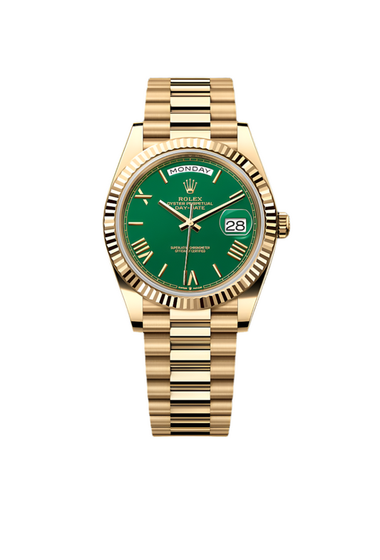 Premium Oyster 40MM – Yellow Gold Elegance for Him